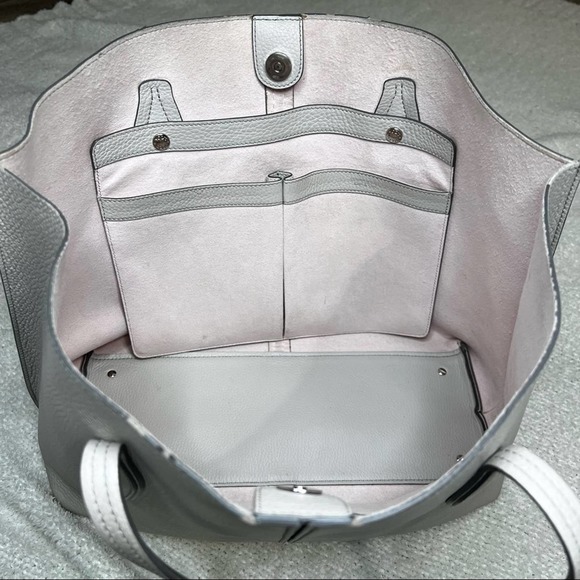 Tods Joy Tote Bag Large Purse Light nude pink beige leather - fair condition - Picture 15 of 16